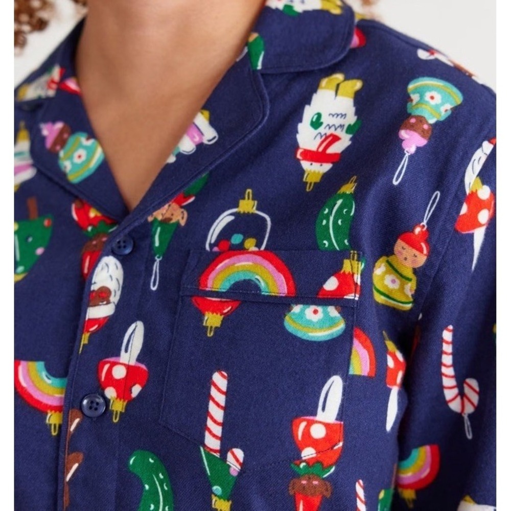Hanna Andersson Adult S Holiday Heirloom Ornaments Pajamas Flannel Pant Top Xmas